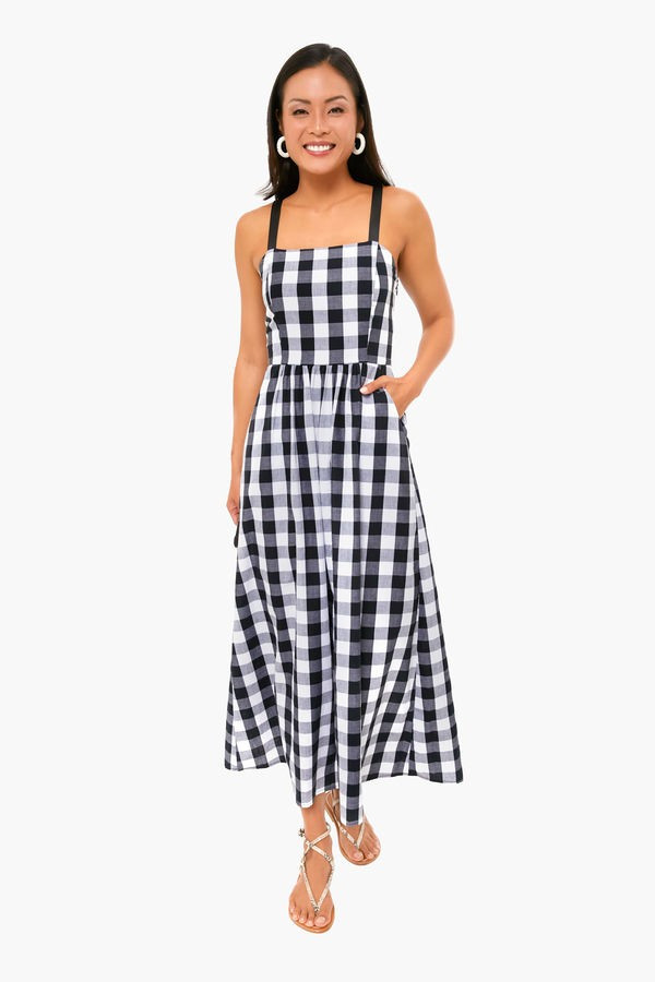 Black Gingham Lelia Dress | Tuckernuck (US)