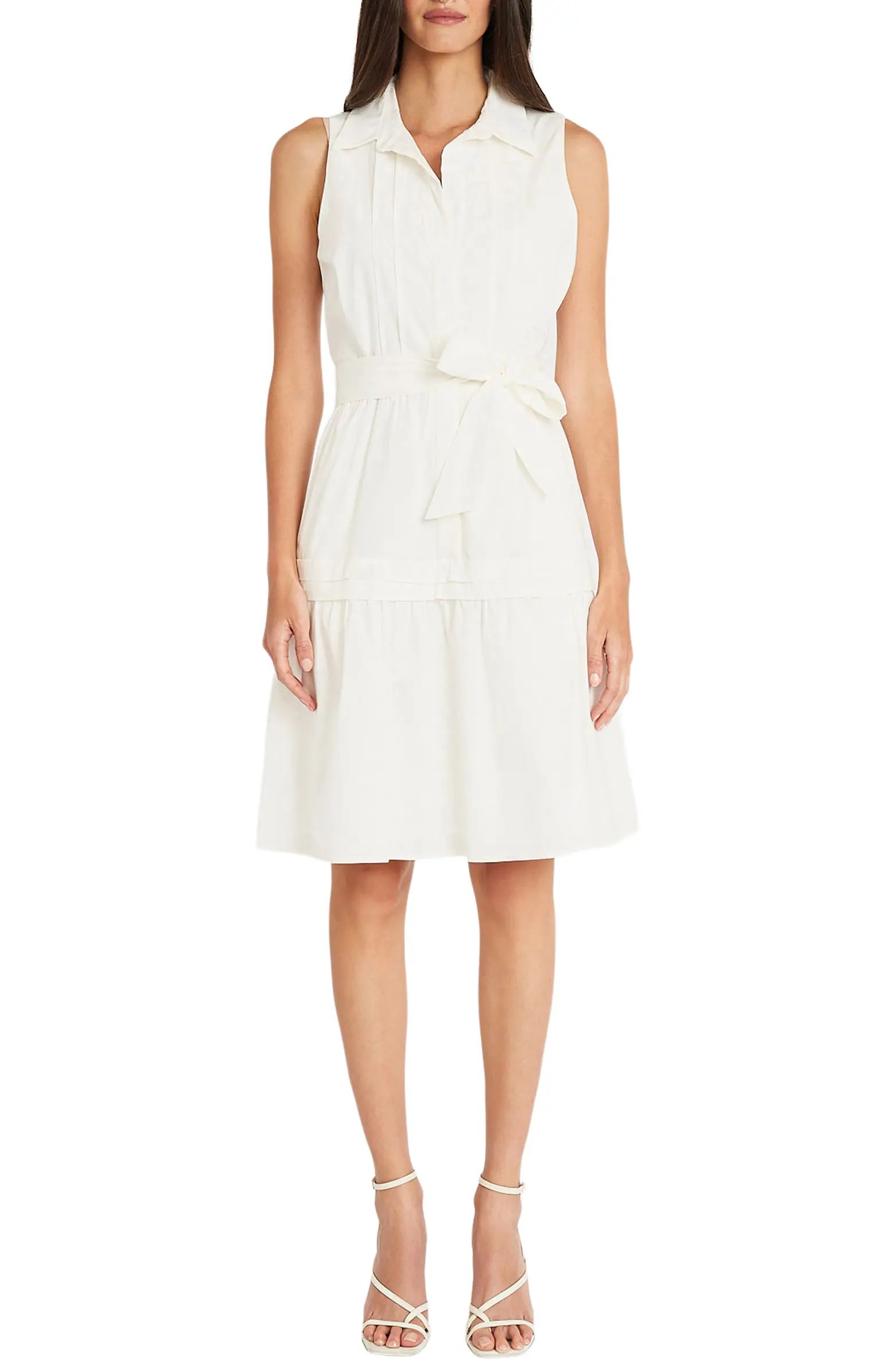 Maggy London Belted Sleeveless Shirtdress | Nordstrom | Nordstrom