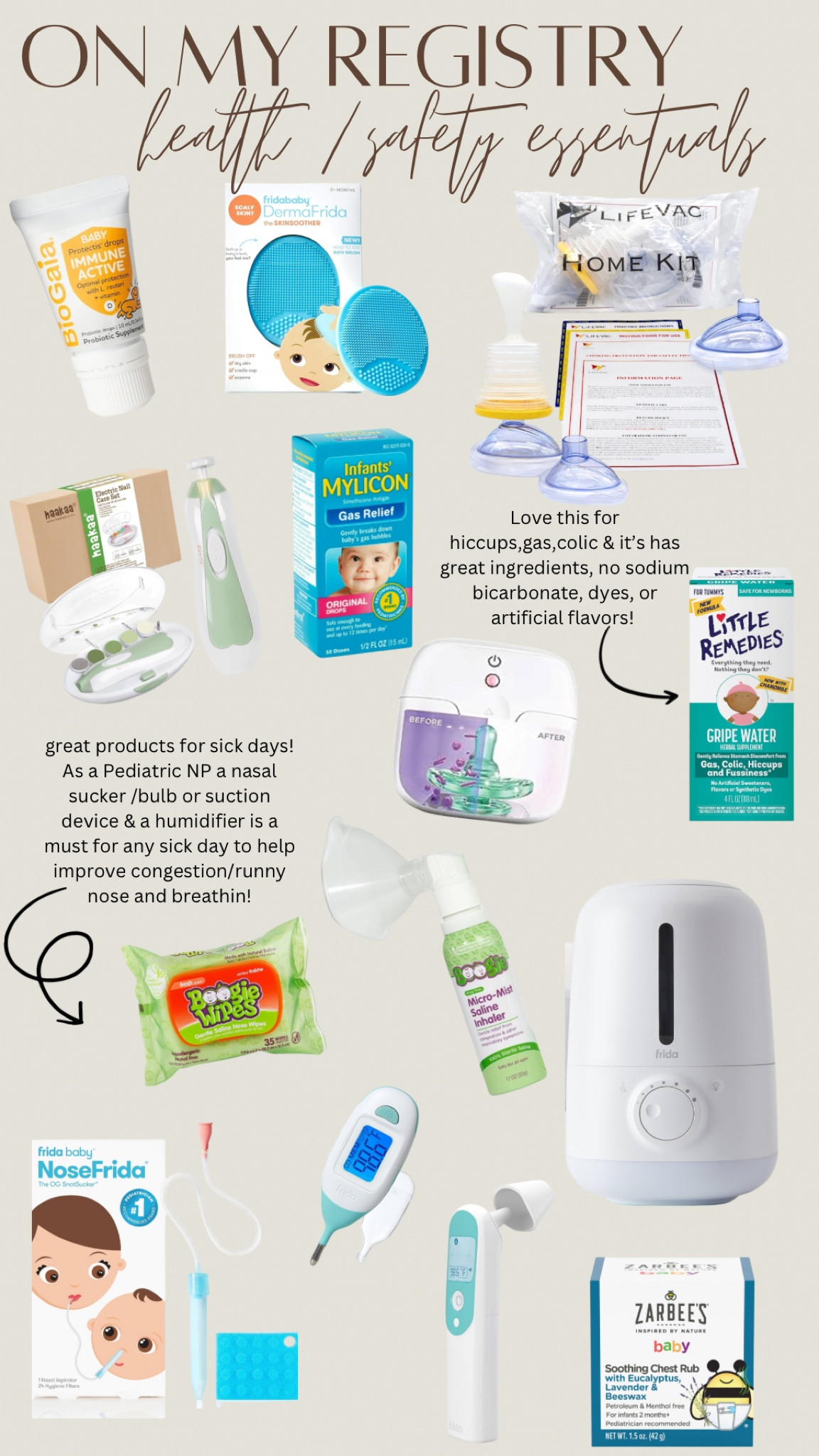 On my baby registry health and safety essentials & must haves 🩵 part ☝🏽
#Nursepractitioner #Pediatricianmusthave #NPmom #sickday #health #babyhealth #babyhealthessentials

#LTKbaby #LTKfamily