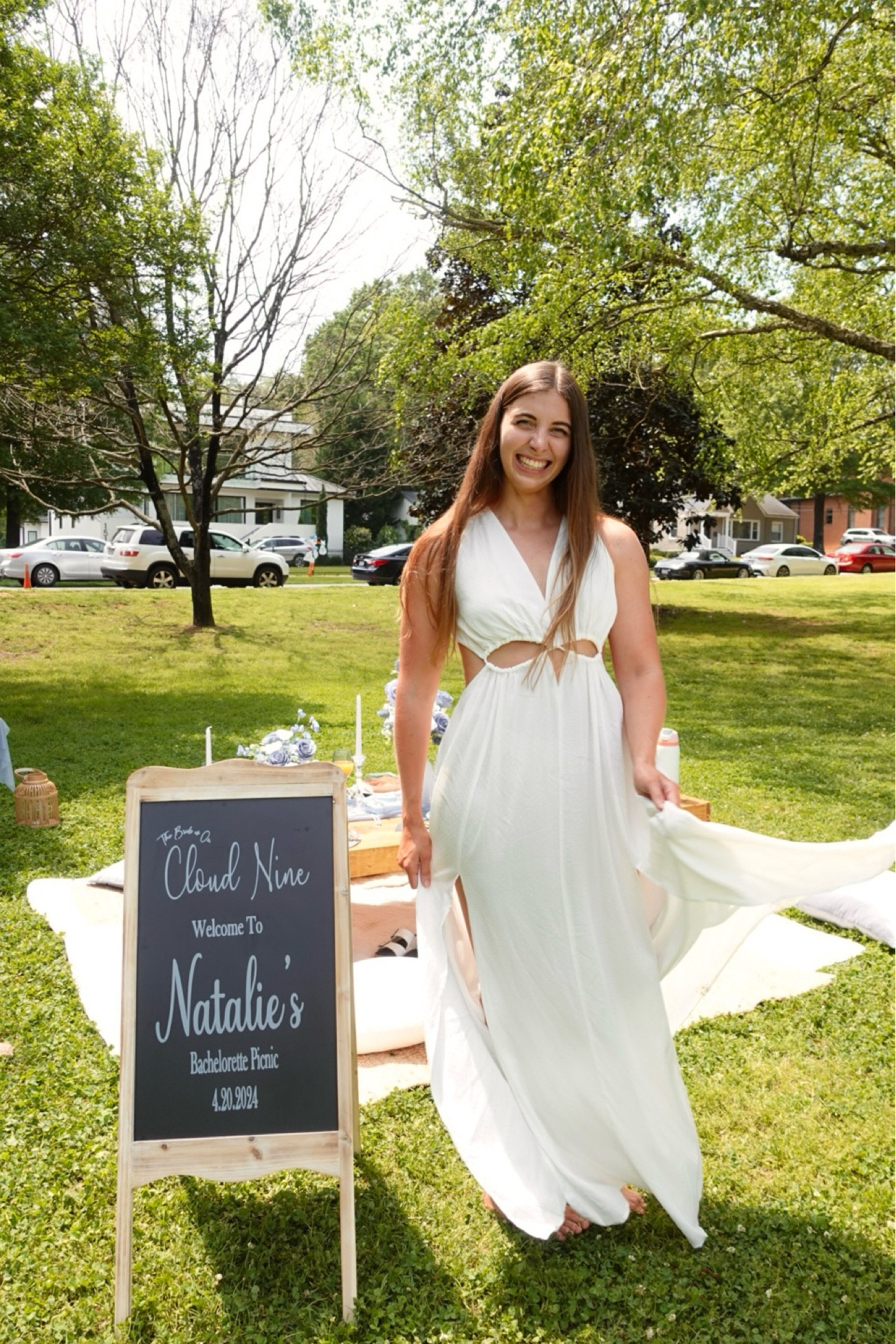 LOVED this beautiful flowy dress for my bach picnic!! 🤍☁️

#LTKfindsunder50 #LTKwedding