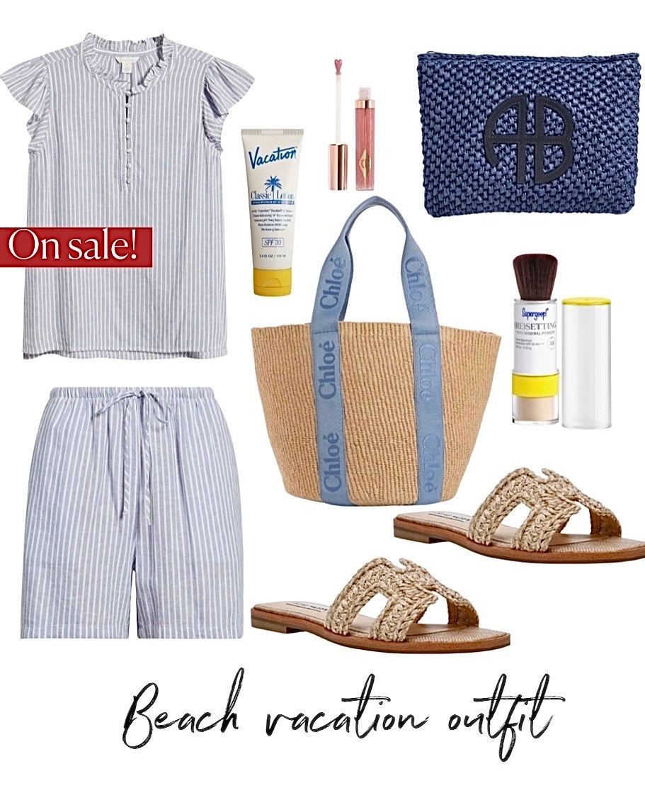 Beach vacation outfit 
Matching set
Sandals

#LTKSaleAlert #LTKootd #LTKgrwm