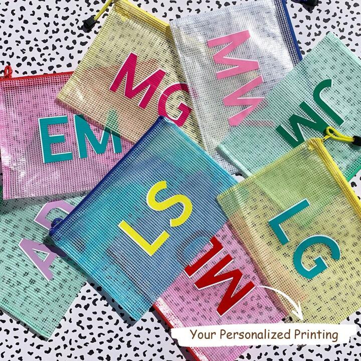 Custom Monogram Small Water Resistant Zipper Bag Pouch | Personalized Wet Dry Bag For Mask, Pool, Beach, Lake, Boat, Travel, Toiletries Large Shadow Monogram Pool Bag,Bridesmaids Wedding Bag,Custom Bachelorette Sunscreen Bag,Sunscreen Storage Bag,Bachelorette Gift ,Ornamental High-Quality,Stylish,Fashionable,Adorable,Colorful,Cute Custom,Personalized,Unique Ideal Gifts For Her Boyfriend,Girlfriend Living Room,Home,Office | SHEIN