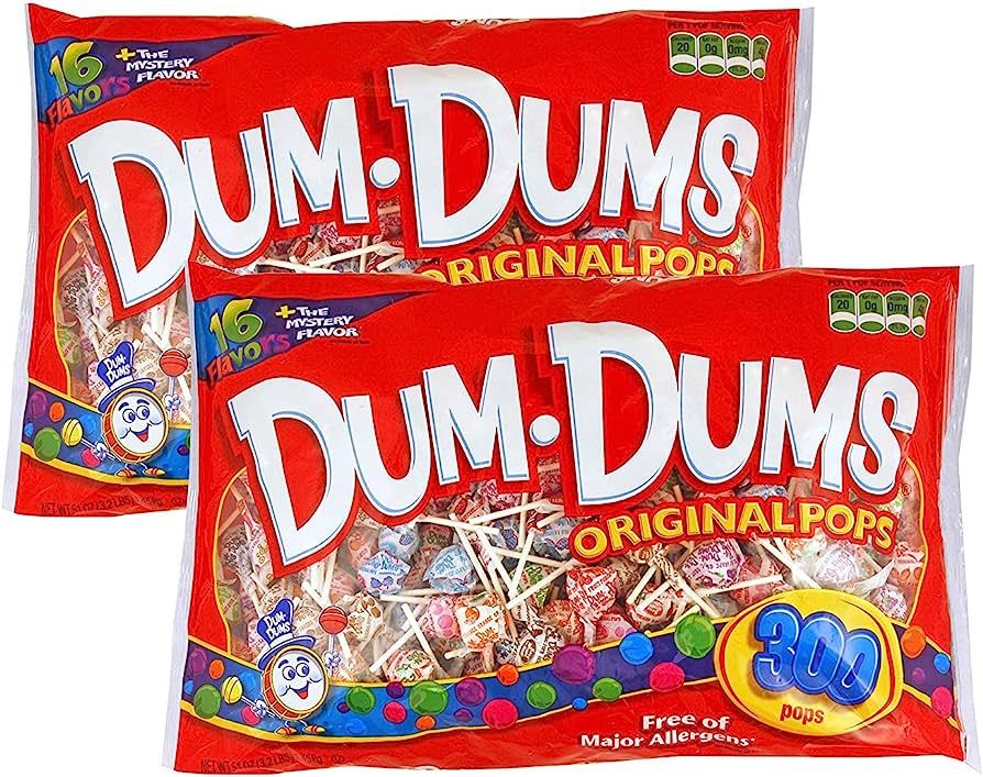 Dum Dums Original Mix 300 Count Bag (Two Pack) - All-Time Classic Flavors - Lollipops Bulk, Bulk ... | Amazon (US)