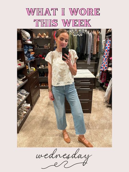 @madewell jeans (size down one) + @anthropologie blouse 

#LTKSeasonal #LTKxMadewell #LTKstyletip