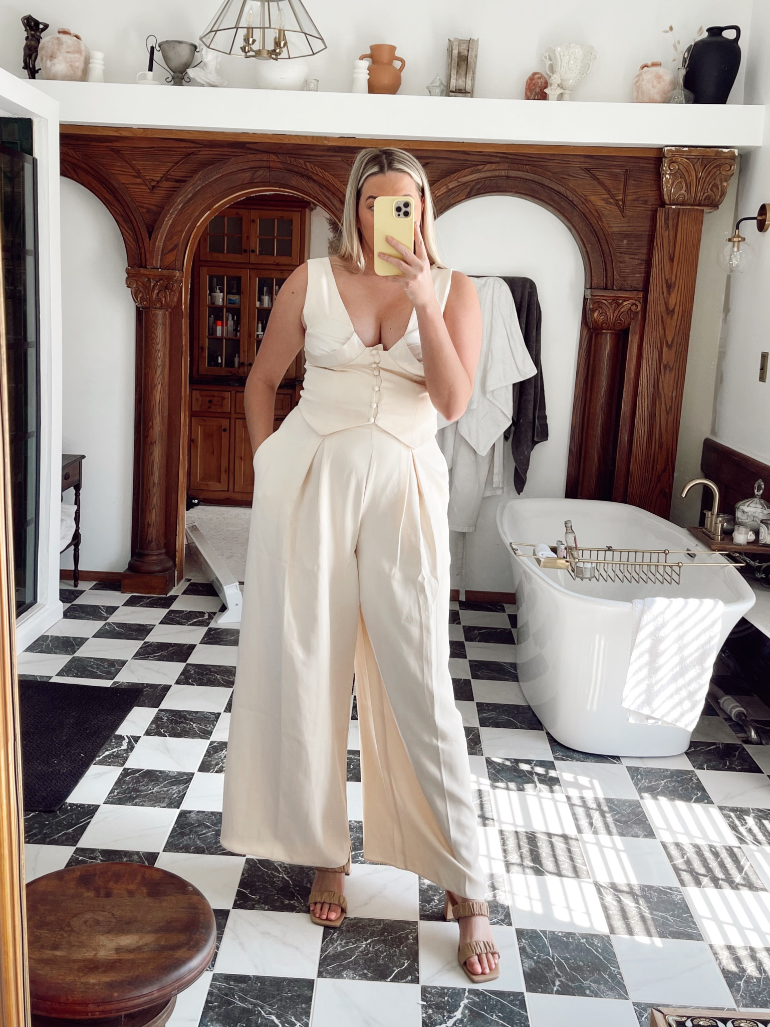 Gorgeous 2 piece vest + trouser set. Perfect for bride to be! 

#LTKFind #LTKwedding #LTKstyletip