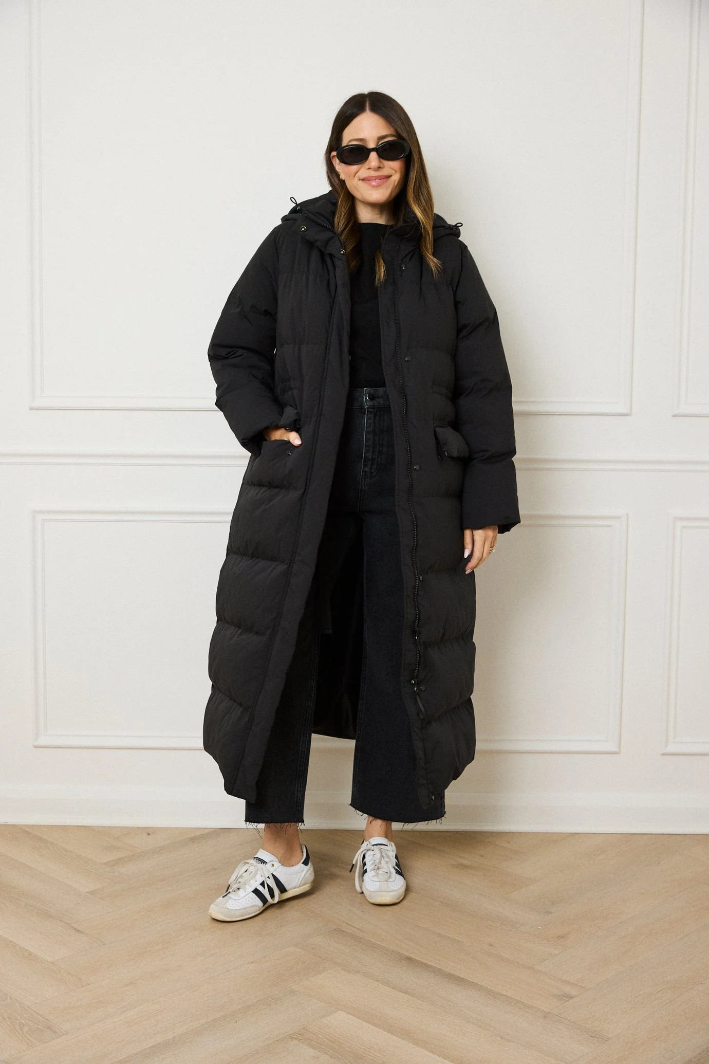 THE FULL LENGTH PUFFER COAT - BLACK | WAT The Brand