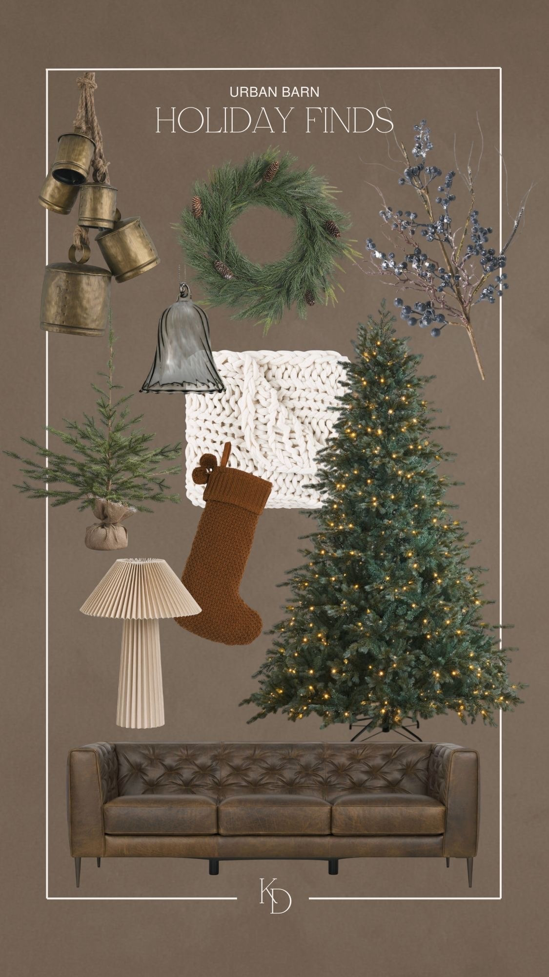 Urban Barn new arrivals for the holiday ✨

Neutral Christmas decor, Christmas decorations, Christmas stocking, Canadian home decor finds, lamp, lighting, Christmas wreath, Christmas tree, Christmas ornaments, Christmas decor 

#holidaydecor #christmastree #christmaswreath #chrsitmashomedecor #classicchristmas #bells #lampfixture #leathersofa #ralphlauren #knitblanket 

#LTKCyberWeek #LTKHoliday #LTKHome
