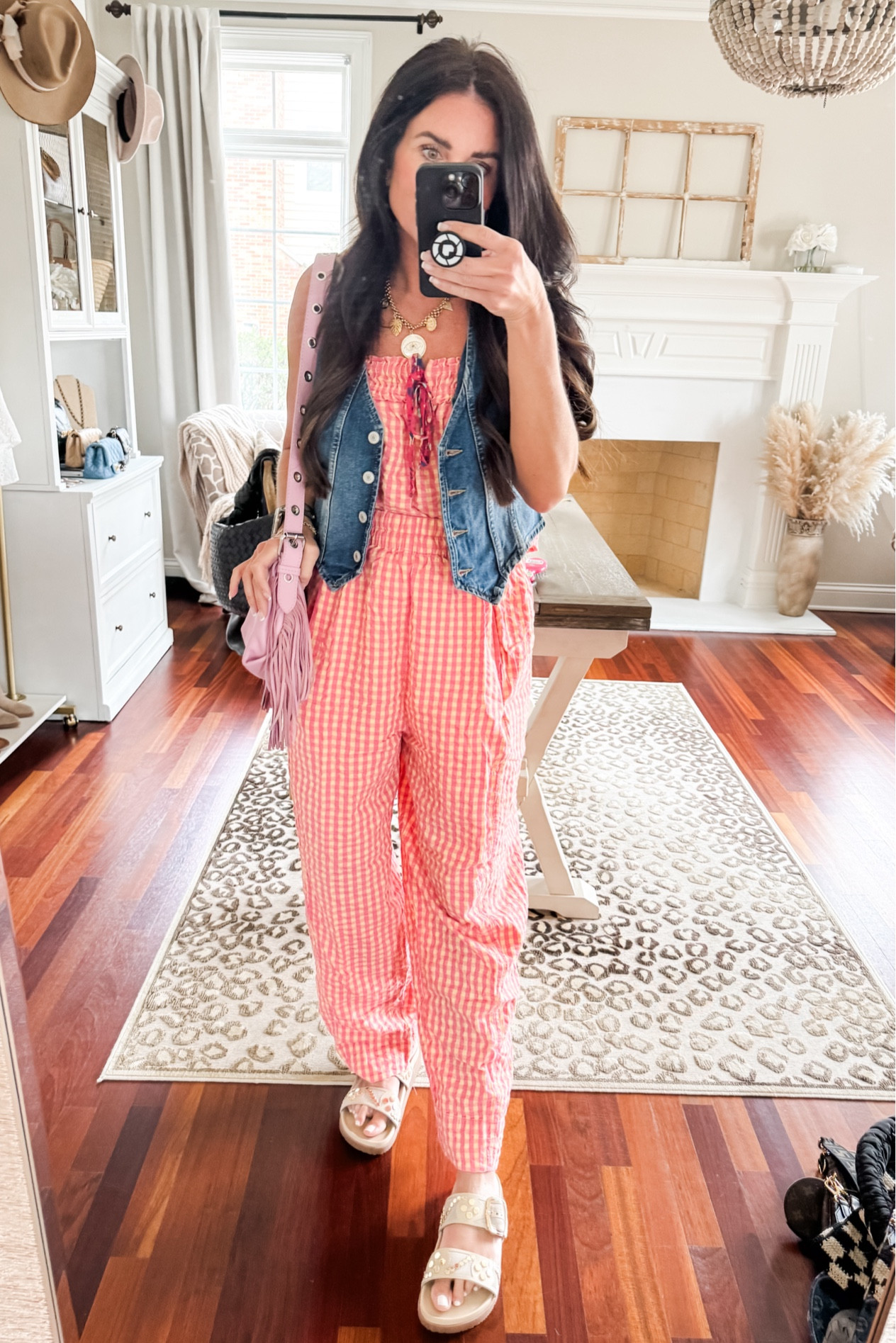 Small top
Medium vest
Medium pant

#LTKstyletip #LTKSeasonal #LTKFestival