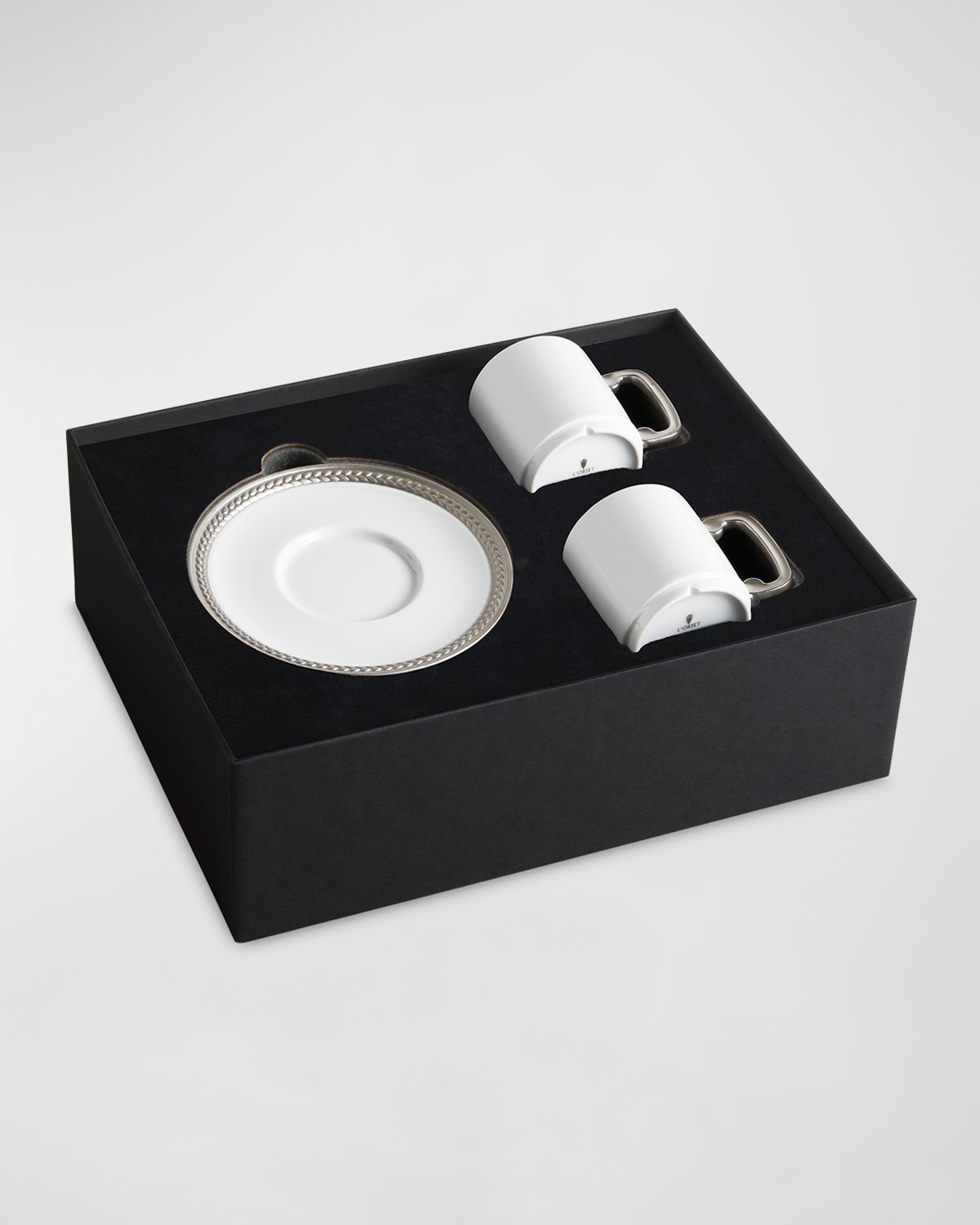 Soie Tressee Silver Espresso Cup & Saucer | Neiman Marcus