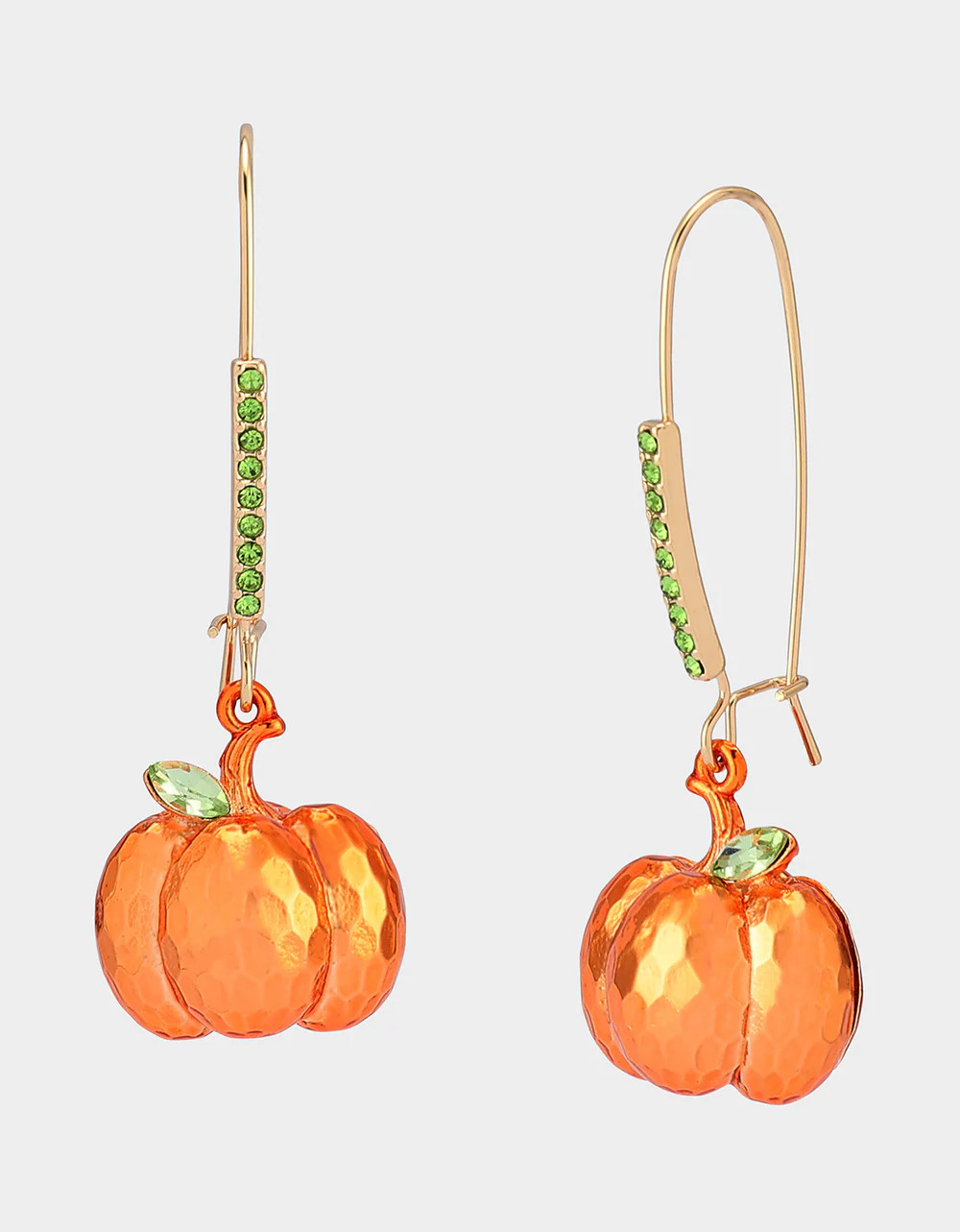 PUMPKIN DROP EARRINGS ORANGE Women's Halloween-Themed Pumpkin Hook Earrings | Betsey Johnson