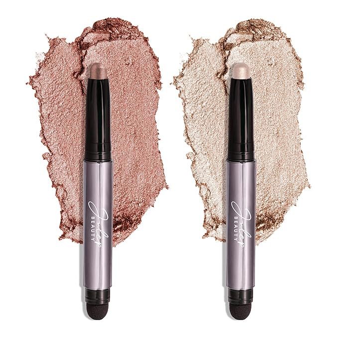 Julep Eyeshadow 101 Crème to Powder Waterproof Eyeshadow Stick Duo, Pearl Shimmer and Rose Shimm... | Amazon (US)