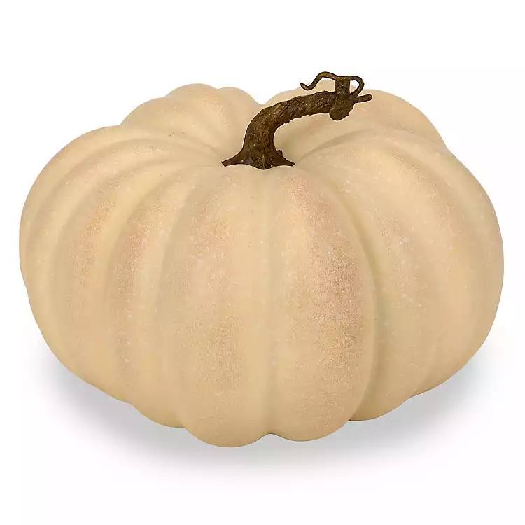 Realistic Faux Pumpkin, 10-inch | Kirklands