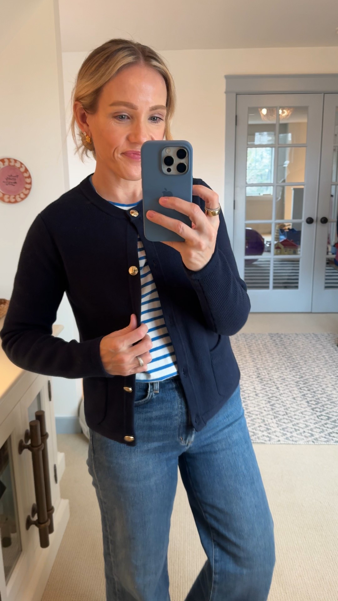 Wearing my regular size small in all under-$60 cotton cardigans ~ but the lady sweater jacket style is a closer fit so consider sizing up. 

 More colors in each along with the under $100 woven flats, fit is true to size. Linked more @onequince favorites too!  #quincepartner @Shop.LTK #liketkit

#LTKFindsUnder100 #LTKootd #LTKOver40