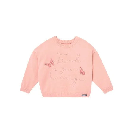 Modern Moments Toddler Girl Wicked Affirmation Sweater, Sizes 12 Months - 5T | Walmart (US)