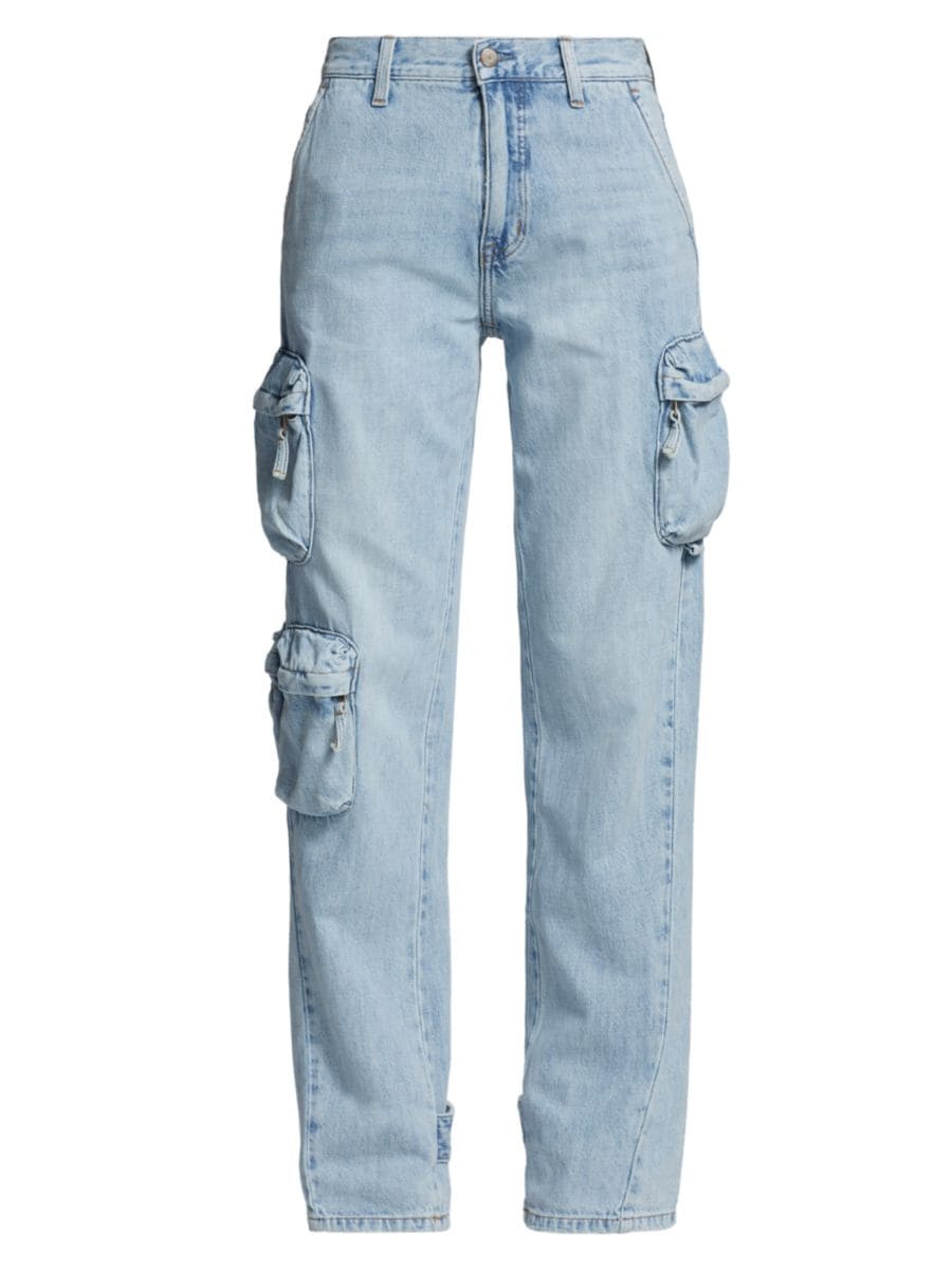 Bobbie Cargo Straight Jeans | Saks Fifth Avenue
