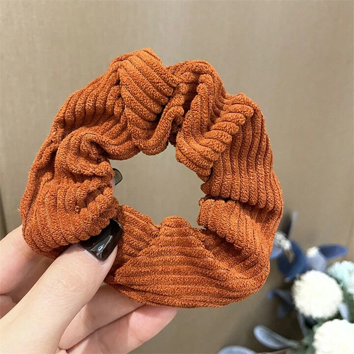 1pc Velvet Headband For Women, Trendy Nylon Elastic Hair Tie Band, Autumn And Winter Hair Accesso... | SHEIN