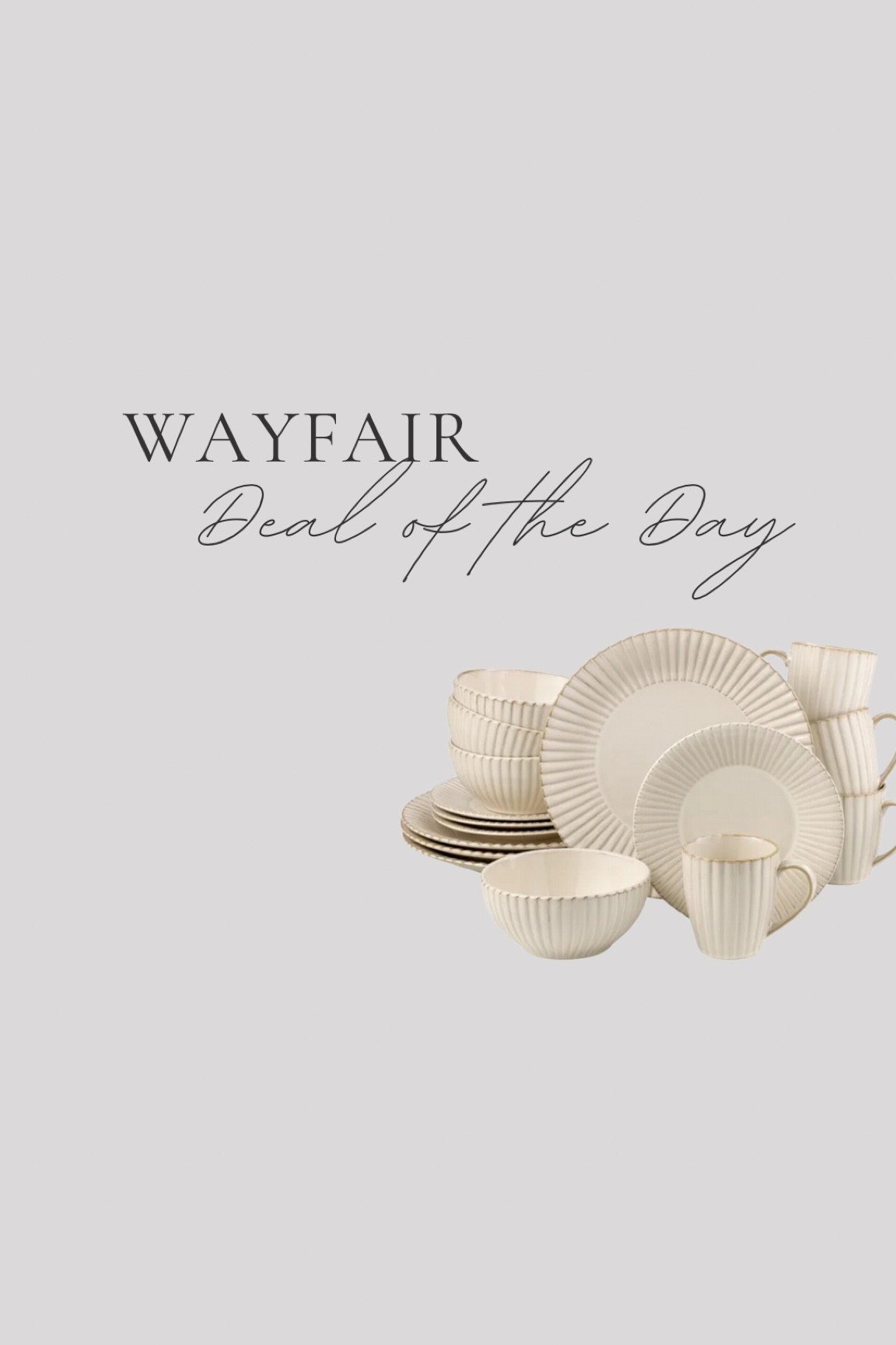 Wayfair deal of the dinner 

Dinner plate set, dinner ware 

#LTKSeasonal #LTKSaleAlert #LTKHome