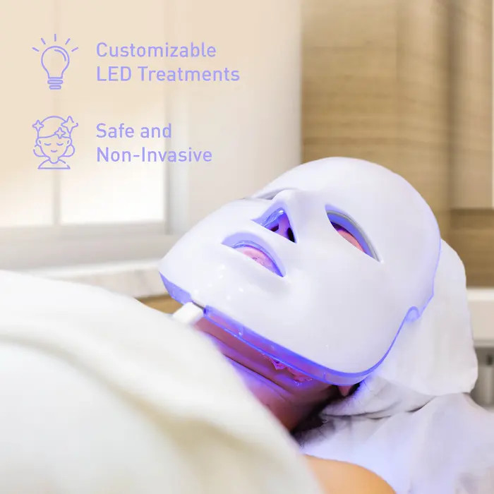 LED Glow Set - 7-in-1 LED Light Therapy Face Mask + 7-in-1 LED Face & Neck Sculpting Wand | Nordstrom