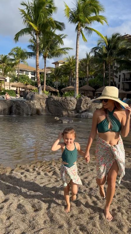 Mommy and daughter matching green swimsuit. PQ swim is having 30% off right now use code ‘EARLY30’ to save money on your swimwear 

#LTKswim #LTKfamily #LTKsalealert