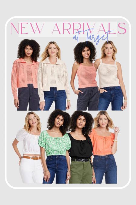 NEW spring tops & sweaters available at Target! 👀🎯 love the knit tanks & matching cardigan! I wear an XS in them! 👏🏻🤩

Trending Fashion, Spring Fashion, Summer Style, Neutrals, Vacation Style, Summer Outfit

#LTKstyletip #LTKunder100 #LTKunder50