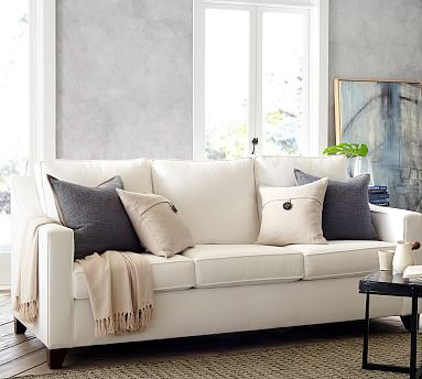 Cameron Slope Arm Upholstered Sofa | Pottery Barn (US)