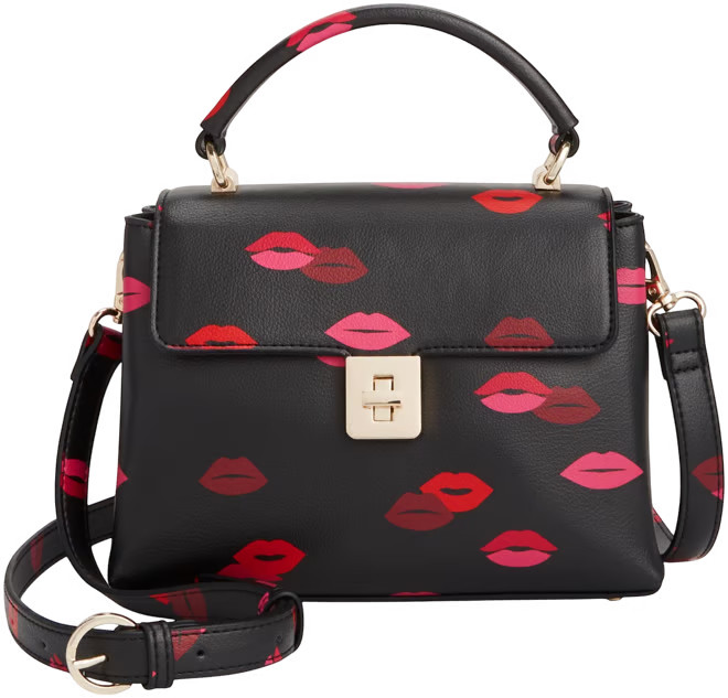 On 34th Tandii Lip Party Print Small Satchel Crossbody, Created for Macy's  - Macy's | Macy's