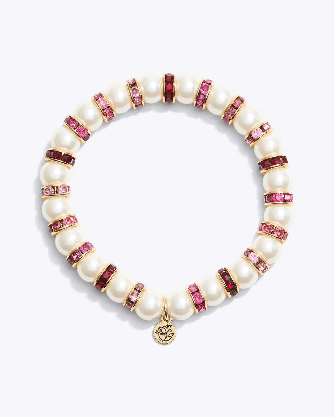 Pearl Gem Stripe Stetch Bracelet | Draper James (US)