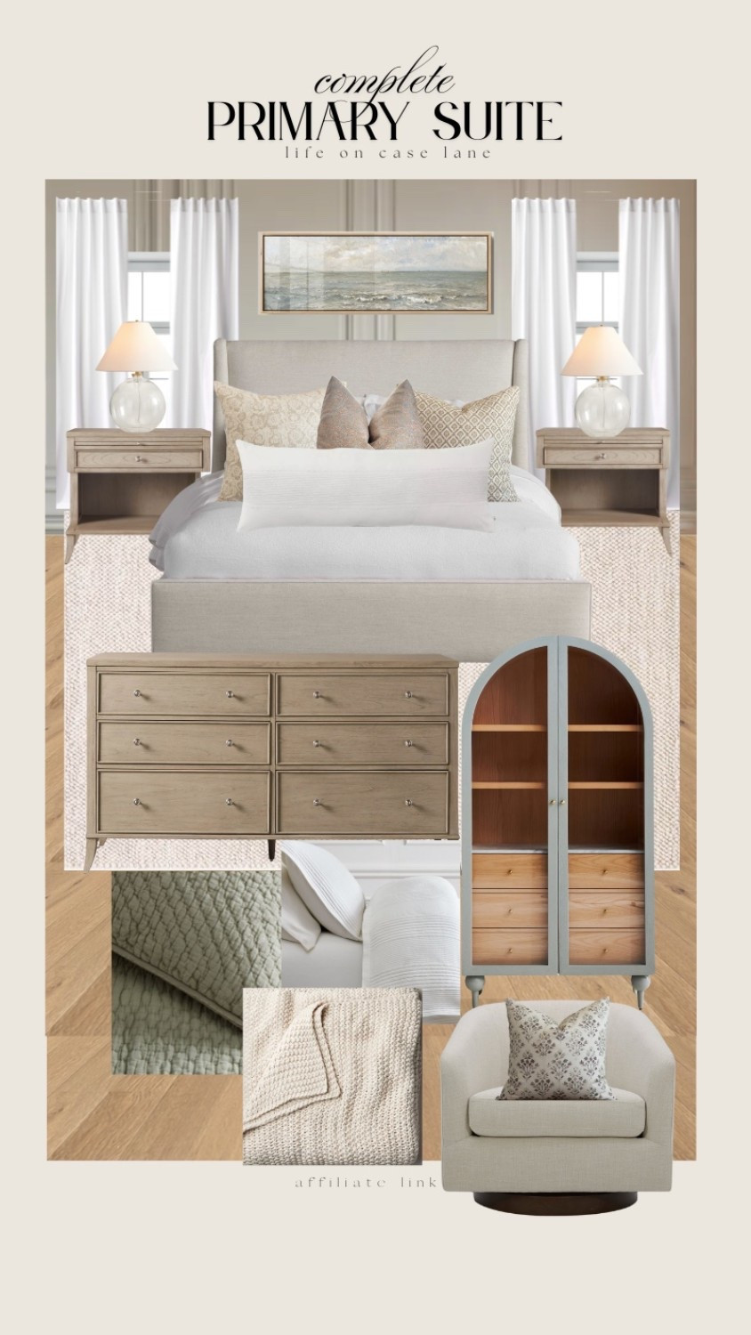 Real bedroom I’m actually putting together for a friend. So far the furniture, bedding and rug have been amazing. Still need to order some bedroom details but we are getting there! (Do not, we did not order this chair but my best friend has it and loves it  

#LTKHome #LTKOver40 #LTKSaleAlert