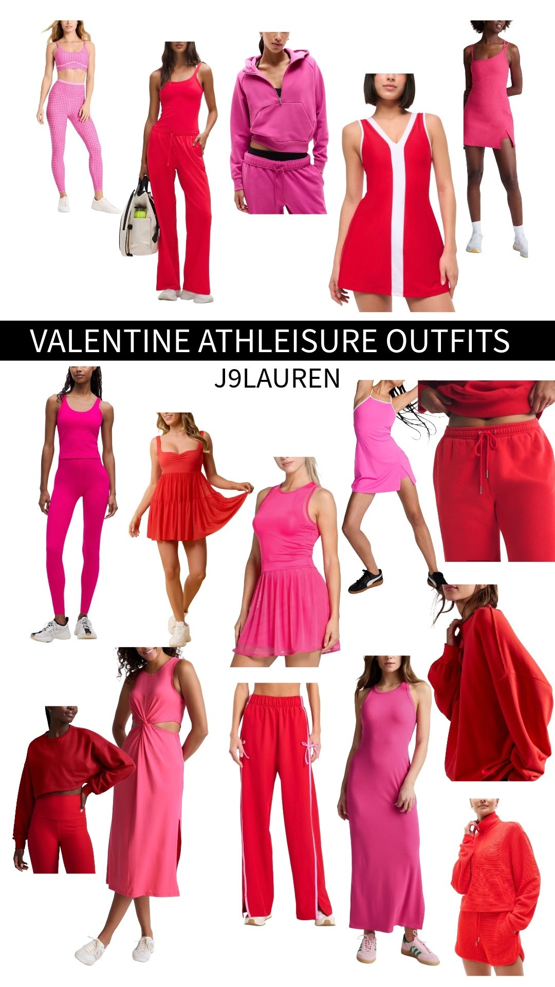 Red and Pink Athleisure Outfits for Valentine’s Day and Everyday

Red and pink athleisure is the easiest way to lean into a Valentine’s vibe while still keeping things comfy and wearable. Bold red feels confident and energizing, while soft pink adds a playful, feminine touch. Together or styled separately, they always feel intentional.

I love mixing matching sets in red or pink for workouts, Pilates, errands, or casual coffee runs. Think flattering leggings, supportive sports bras, cropped zip ups, and cozy sweatshirts layered on top. You can keep it clean with white sneakers or go tonal by mixing different shades of red and pink for a fun, styled look.

These are the outfits that look cute without trying too hard. Comfortable enough to live in, polished enough to be seen in, and perfect well beyond Valentine’s Day.

#redandpinkathleisure #valentinesdayoutfit #athleisurewear #matchingworkoutset #cuteactivewear #redoutfit #pinkoutfit #pilatesoutfit #yogaoutfit #everydayathleisure #ltkfitness #ltkstyle

red and pink athleisure outfit | valentines day athleisure | matching workout set | cute gym outfits | red workout clothes | pink workout clothes | everyday athleisure | comfy stylish outfits

#LTKValentine #LTKootd #LTKActive