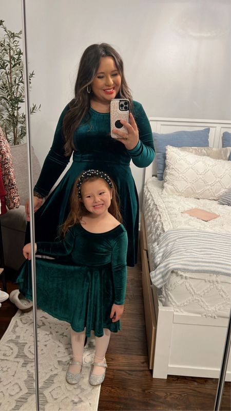 Mommy & Me Dresses are so fun and cute and I love the warm velvet 

#LTKSeasonal #LTKfit #LTKunder50