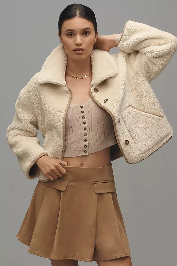 Amara Sherpa Reversible Jacket | Anthropologie (US)