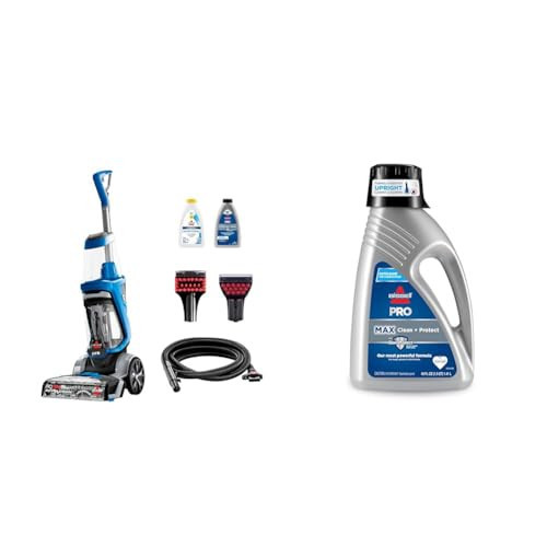 Bundle of BISSELL ProHeat 2X Revolution Pet, 35799, Upright Deep Cleaner + Bissell 78H63 Deep Clean Pro 4X Deep Cleaning Concentrated Carpet Shampoo, 48 ounces - Silver | Amazon (US)
