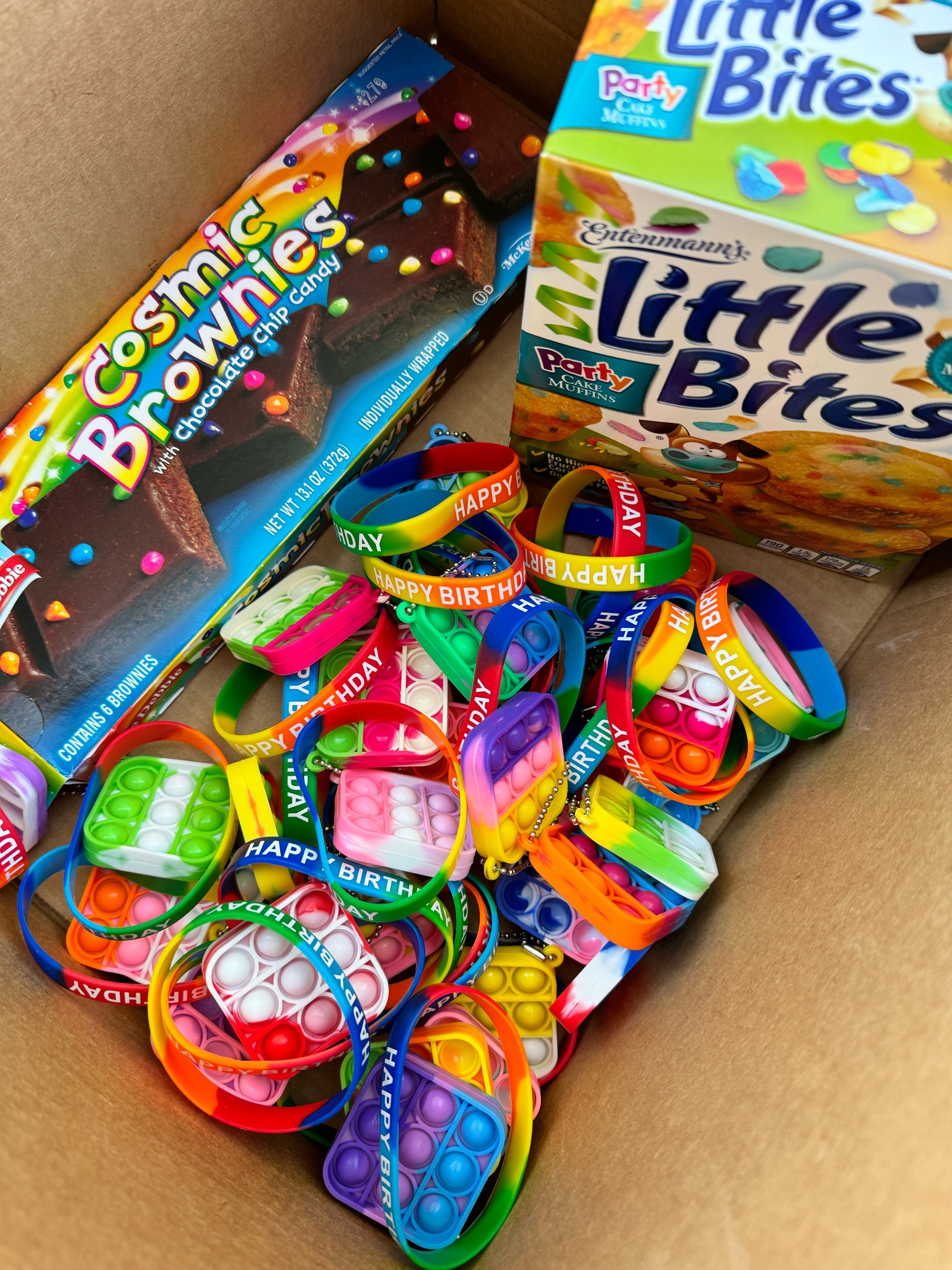 Classroom Birthday Box!

I teach adults with disabilities and we love to celebrate everyone’s birthday! My students voted on what they want for their birthdays this year. Each student will get to pick a Happy Birthday Bracelet or Bubble Poppit and one treat! 

birthday goodie bags | classroom treasure box | birthday treats | party favors | teacher suppliess

#LTKParties #LTKKids #LTKFindsUnder50