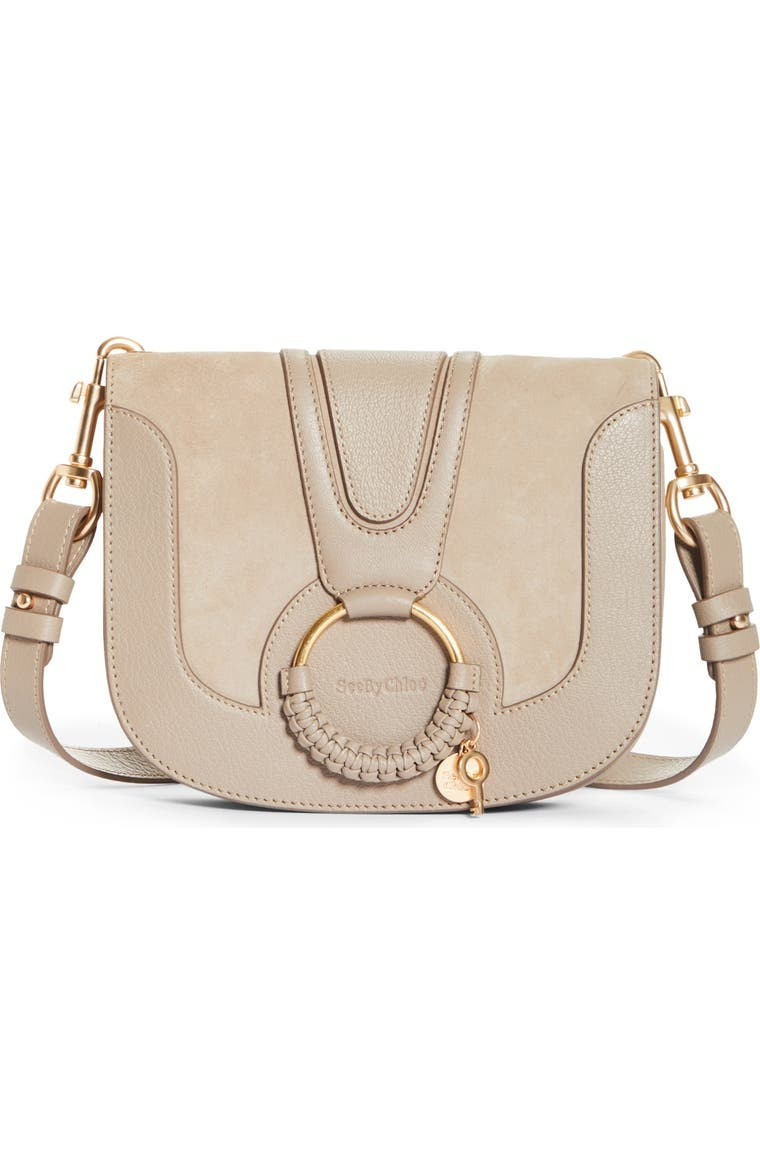 Hana Suede & Leather Shoulder Bag | Nordstrom