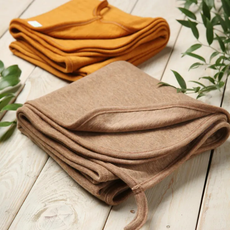 Soft and Warm Newborn Merino Wool Blanket Baby Swaddle - Etsy | Etsy (US)