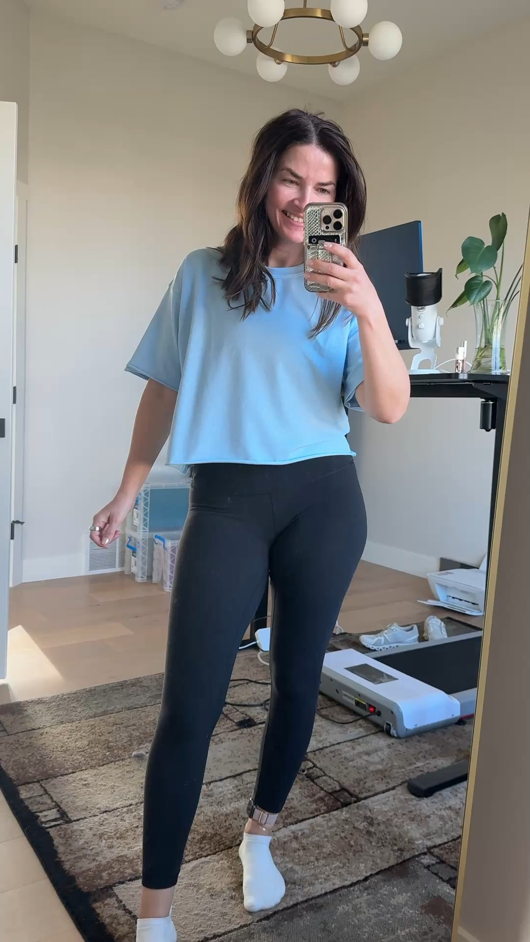 Perfect cropped without being too cropped tee. So soft! Wearing size small 



#LTKMothersDay

#LTKActive #LTKootd