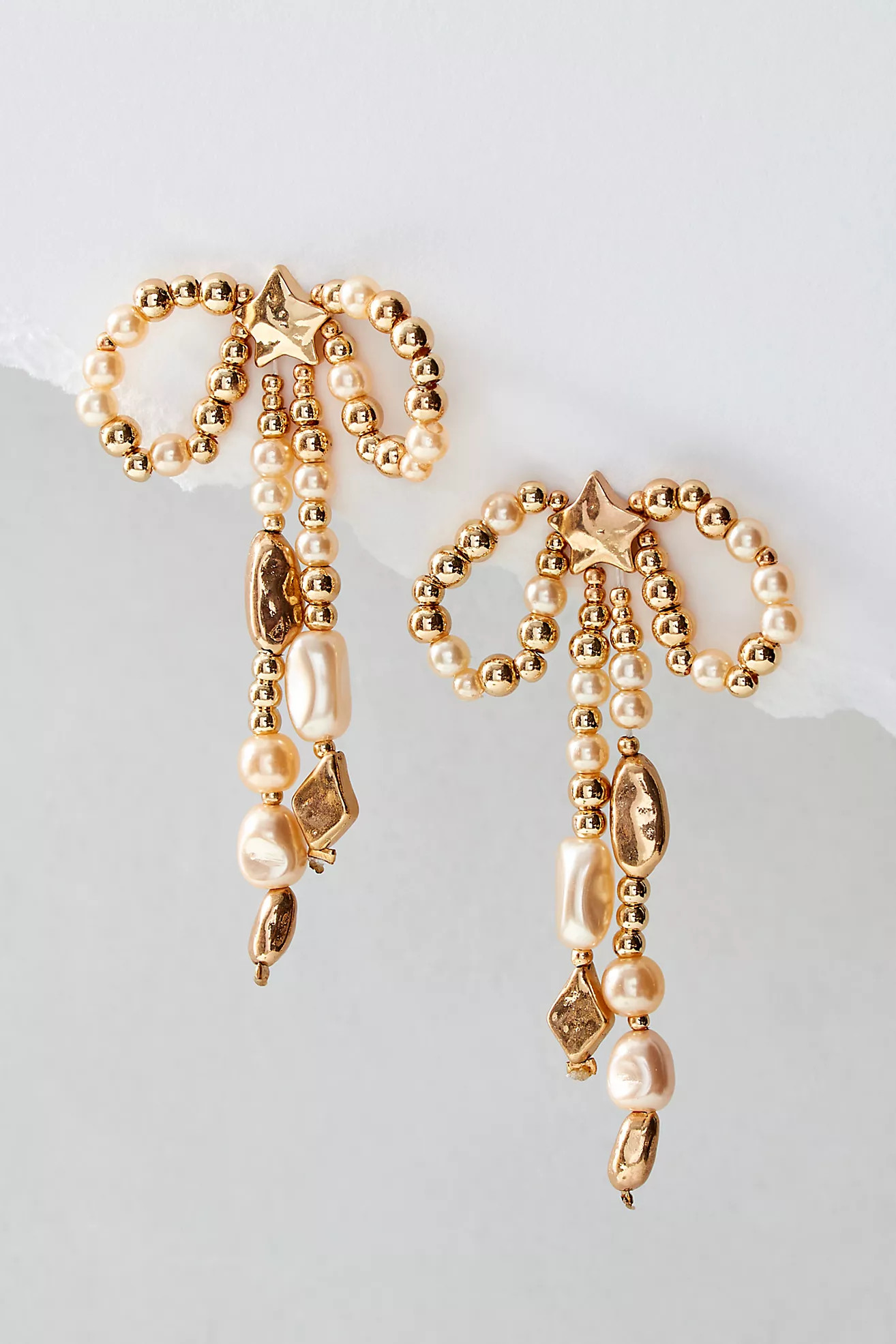 Prim And Proper Bow Dangle Earrings | Free People (Global - UK&FR Excluded)