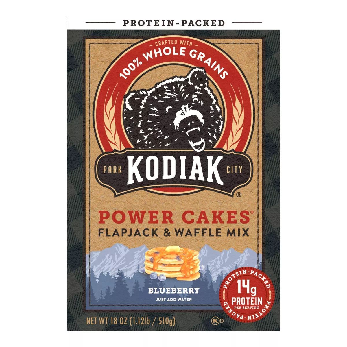 Kodiak Power Cakes Blueberry Flapjack and Waffle Mix - 18oz | Target