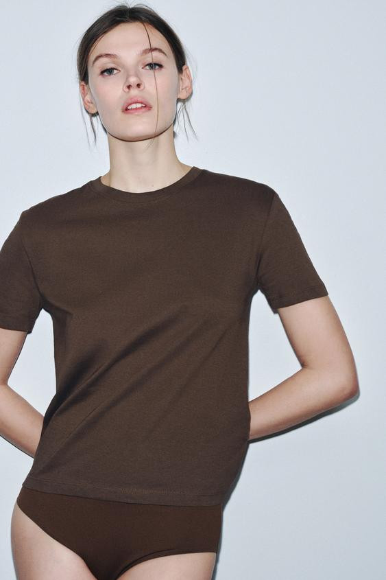 BASIC COTTON T-SHIRT | Zara US