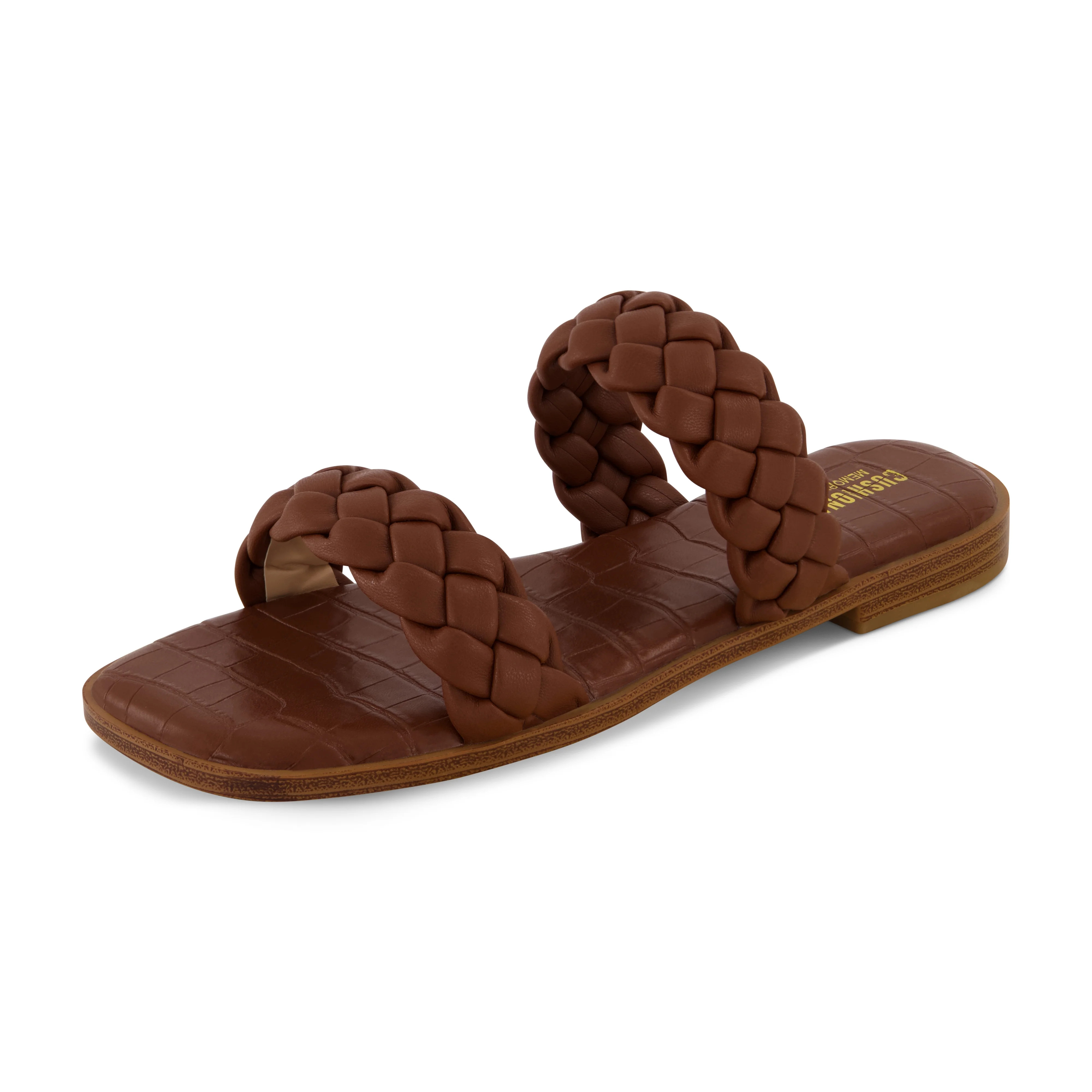 CUSHIONAIRE Women's Vicki Braided Slide Sandal +Memory Foam | Walmart (US)
