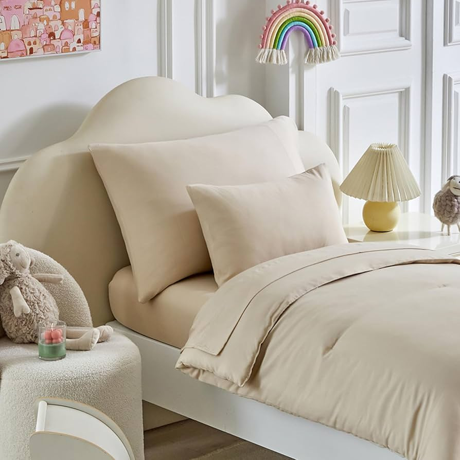 Juego de ropa de cama para niños pequeños, 5 piezas, suave y transpirable, para niños y niñas... | Amazon (US)