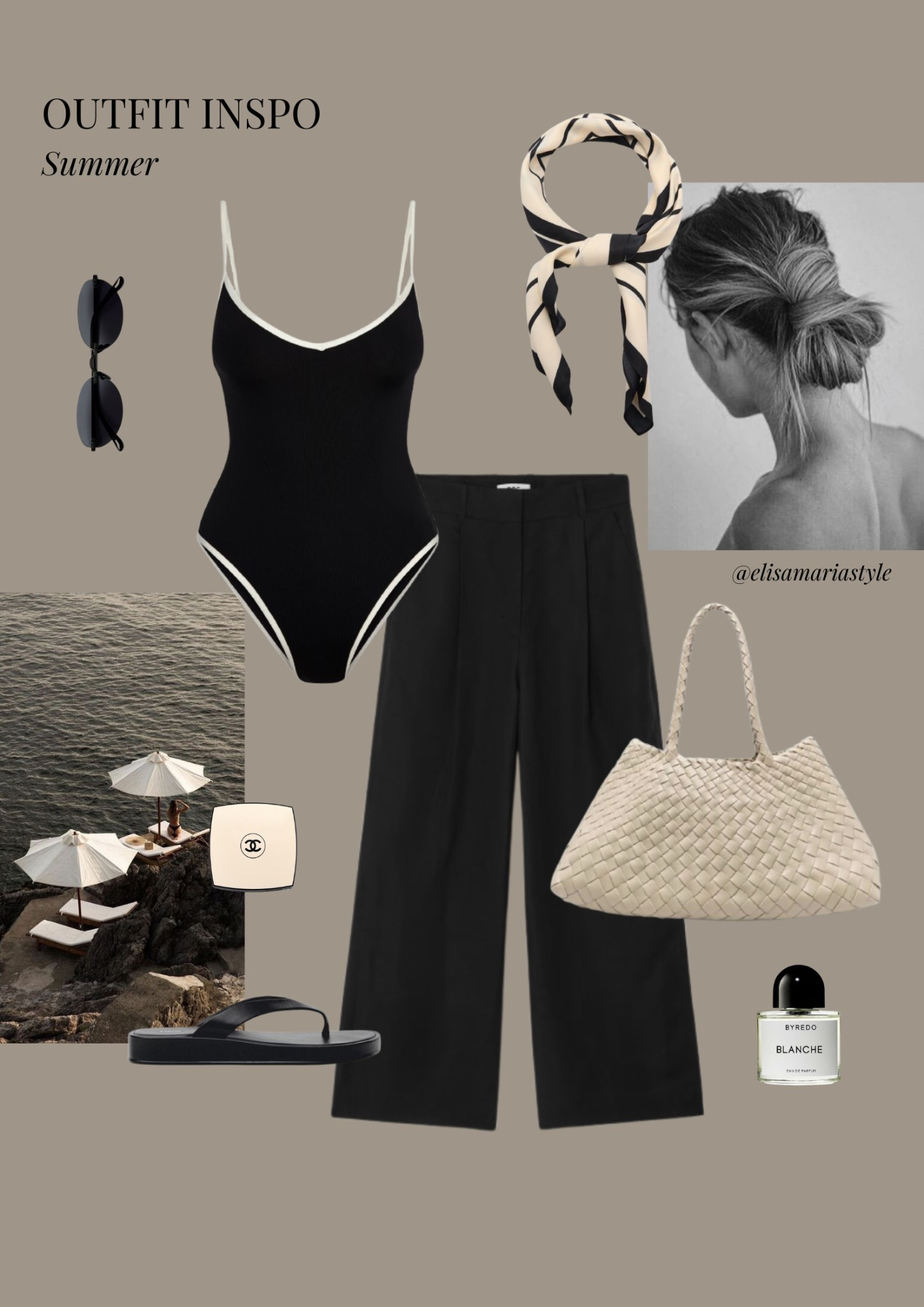 Black linen pants and contrast one piece summer outfit 🤍

#LTKswimwear #LTKsummer #LTKstyletip