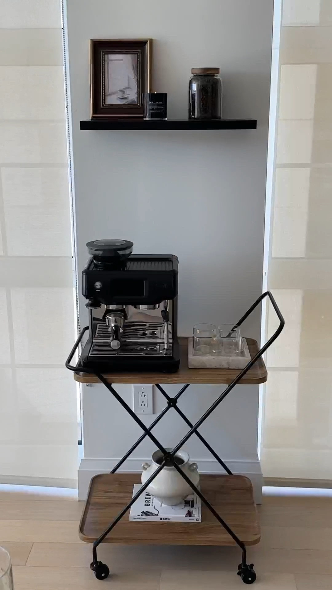 coffee corner cart setup ☕️🤎

#LTKVideo #LTKU #LTKSeasonal