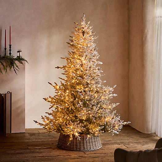 Faux Pre-Lit Snowy Norway Spruce | Terrain