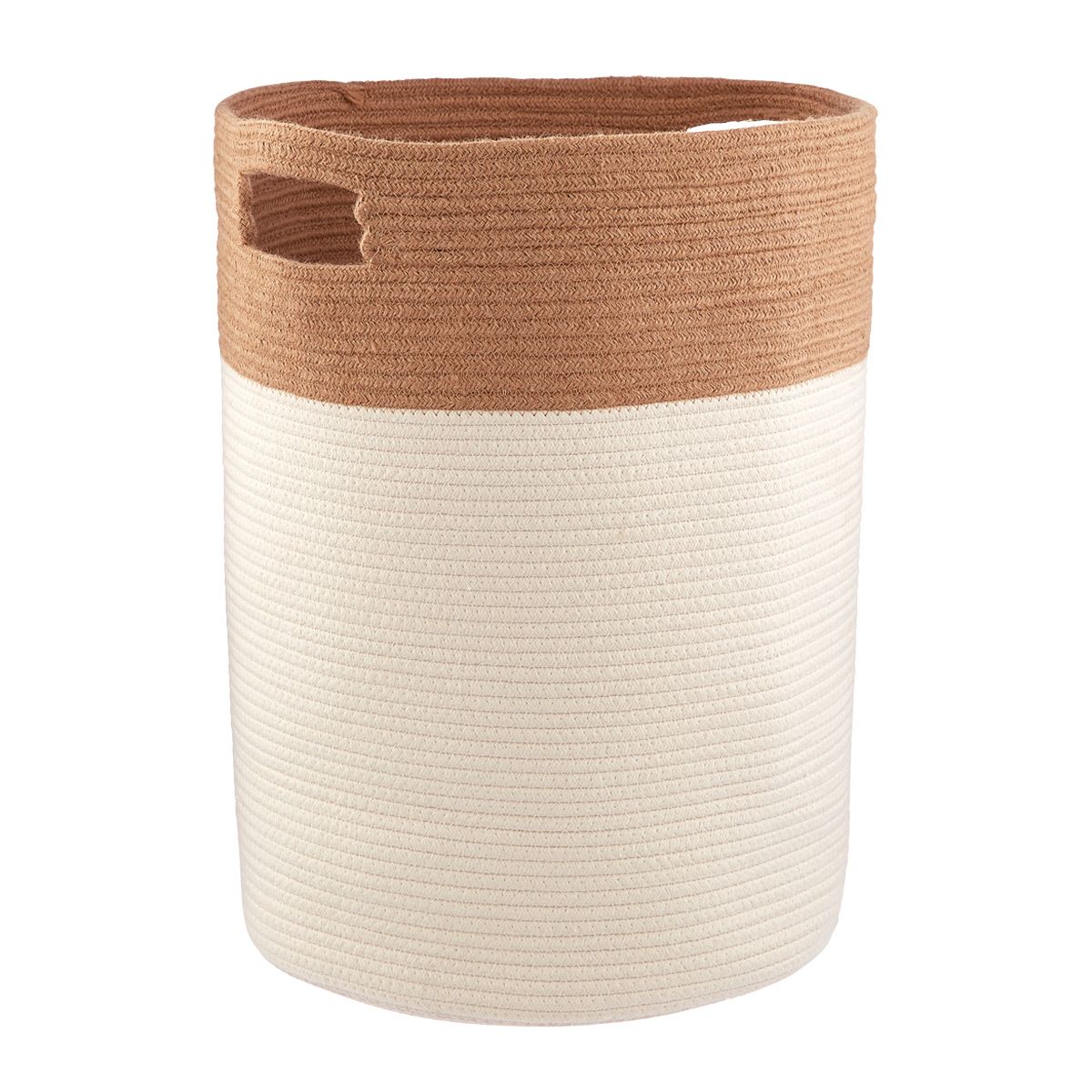 Cotton Rope & Jute Hamper Natural | The Container Store