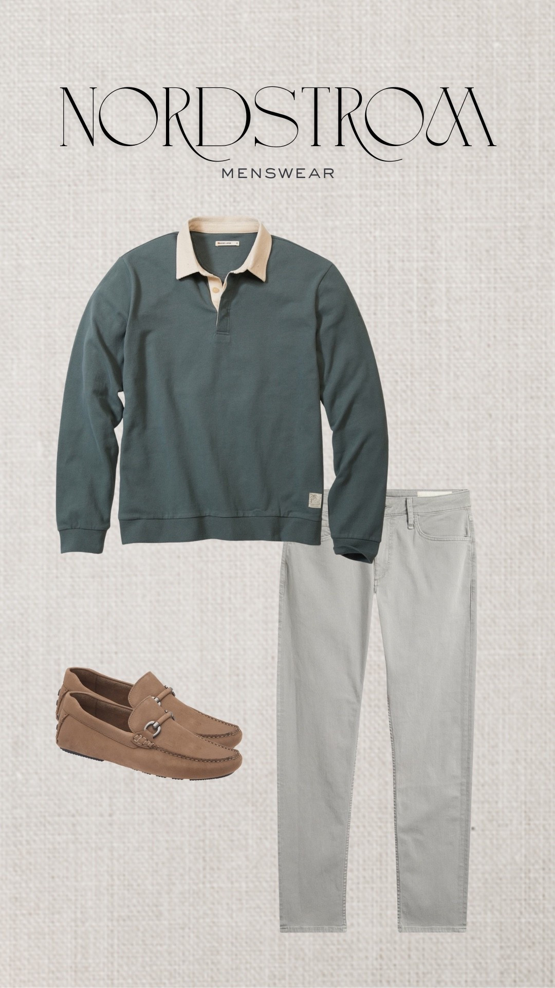 Loving that rugby polos are making a comeback! This green one from Marine Layer is the best mix of past and present. I think this paired with a nice pair of Frame jeans (on sale) and some drivers is such a great casual look for fall. All of these items are either on sale or are very reasonably priced! 

#LTKFallSale #LTKFindsUnder100 #LTKMens
