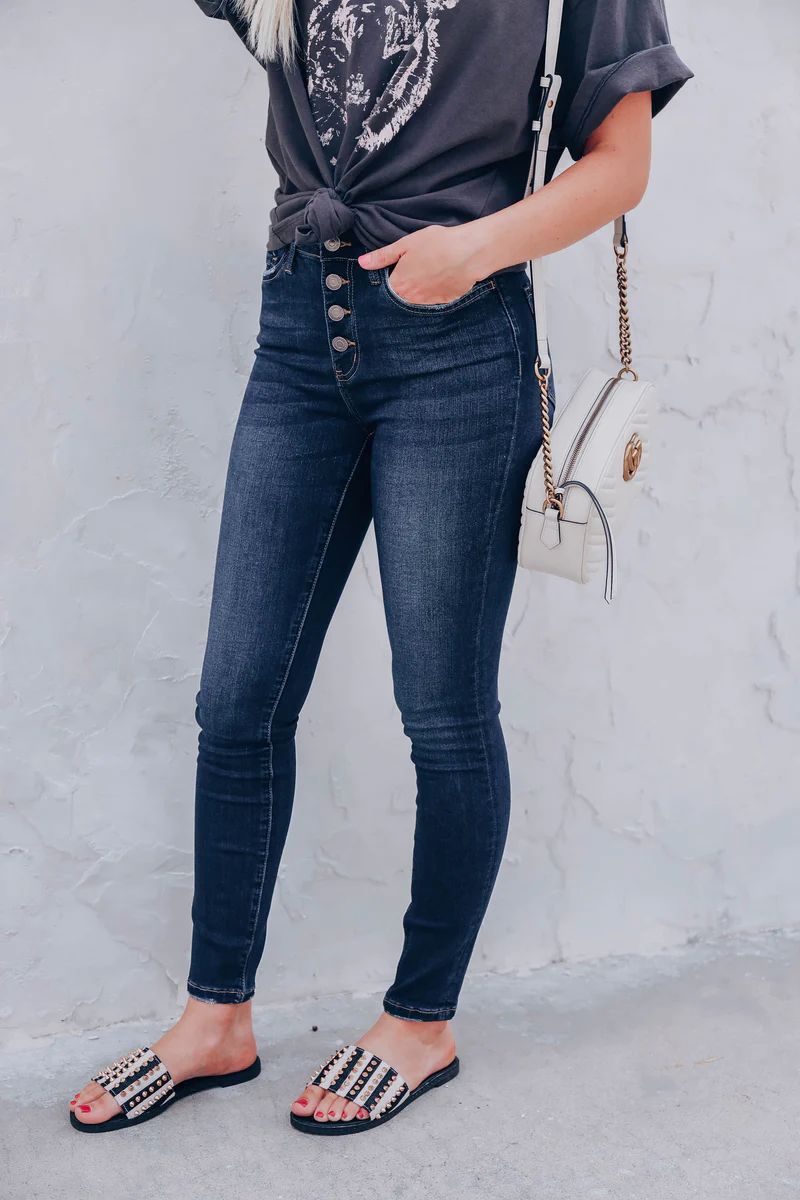 Bristol Button Up Ankle Jeans | Whiskey Darling Boutique