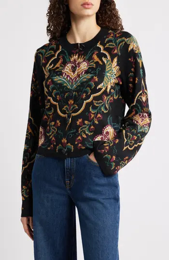 FARM Rio Majestic Hearts Knit Cardigan | Nordstrom | Nordstrom