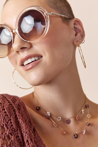 Evelyn 60’s Round Sunglasses | Francesca's