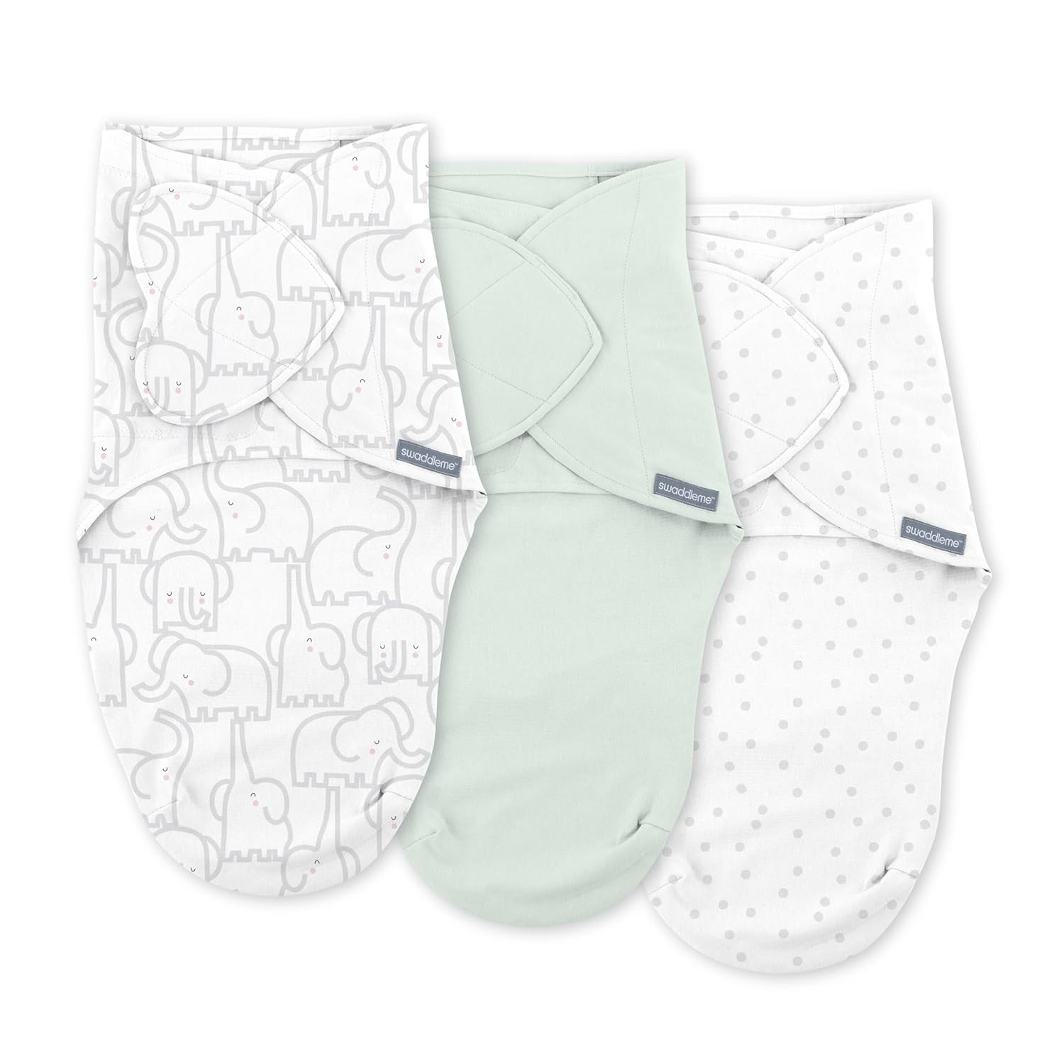 SwaddleMe by Ingenuity Monogram Collection Baby Swaddle, 100% Cotton, Improves Sleep & Calms Star... | Amazon (US)